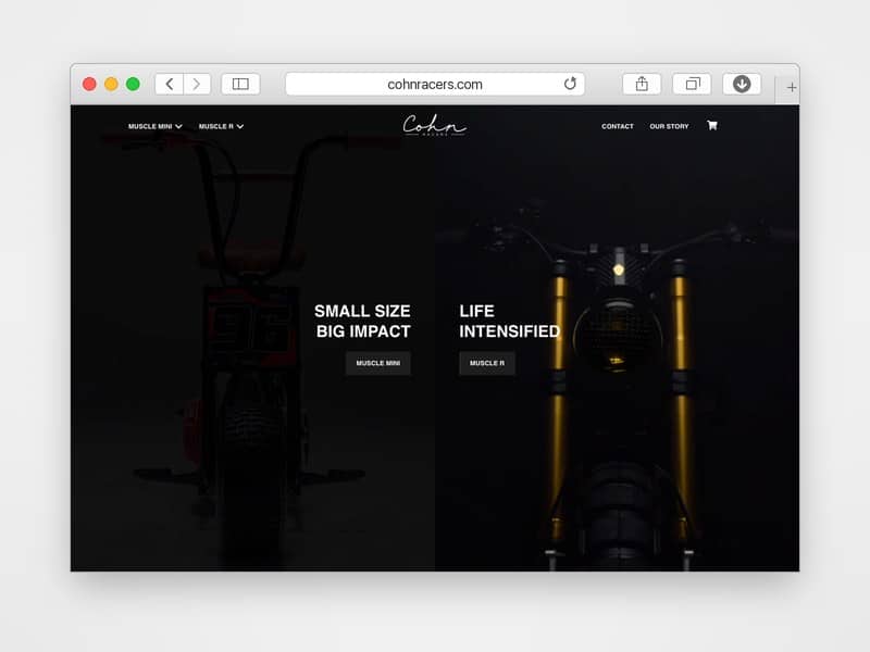Web de Cohn Racers desarrollada por Web Consulting