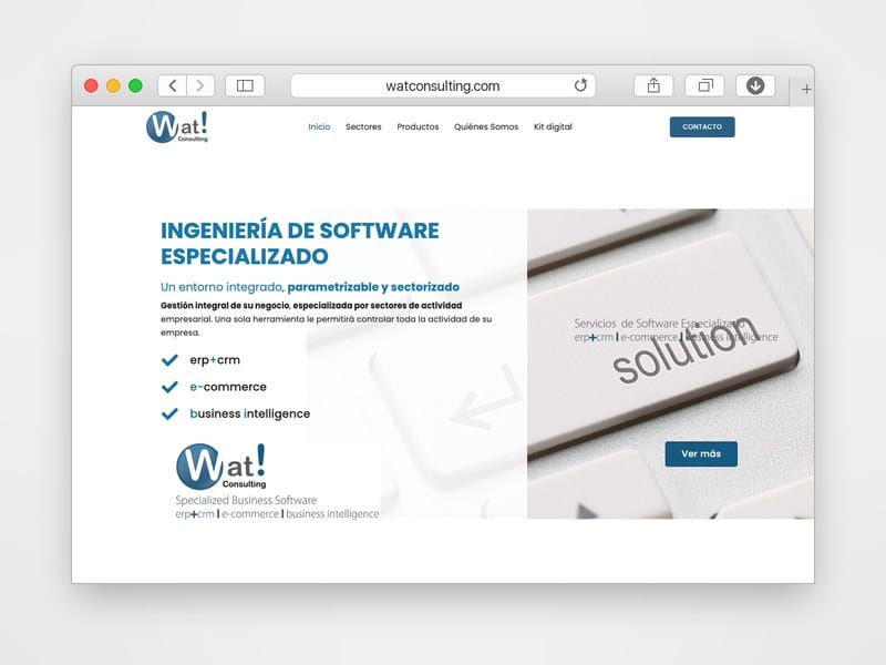 Web de Watconsulting desarrollada por Web Consulting