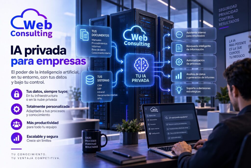 IA privada para empresas: tus documentos y sistemas conectados a una IA en tu propia infraestructura