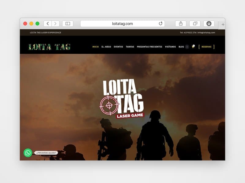 Web de Loita Tag desarrollada por Web Consulting