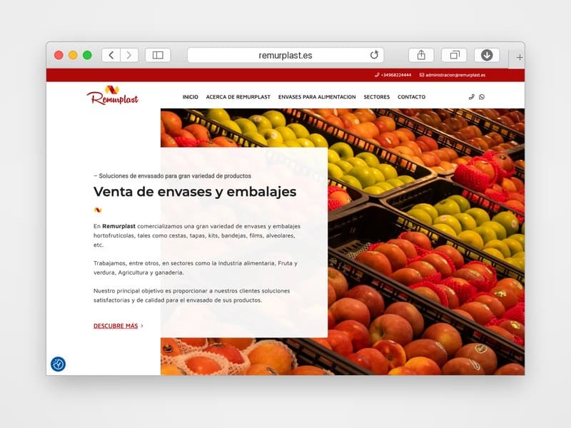 Web de Remurplast desarrollada por Web Consulting