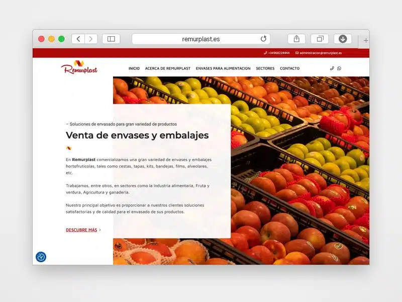 Web de Remurplast desarrollada por Web Consulting